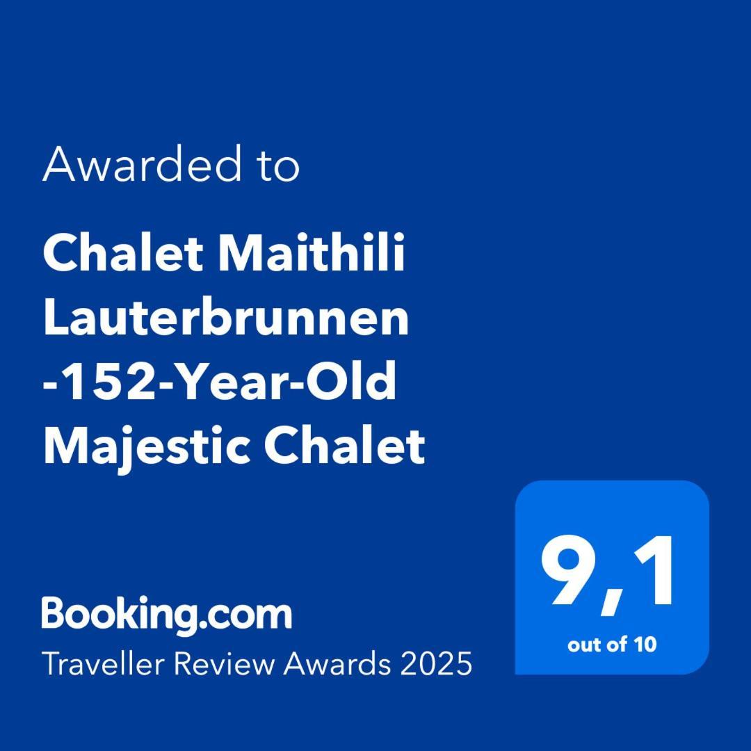 Chalet Maithili Lauterbrunnen -152-Year-Old Majestic Chalet Luaran gambar